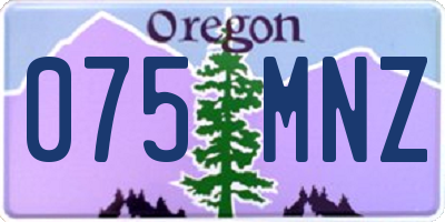 OR license plate 075MNZ