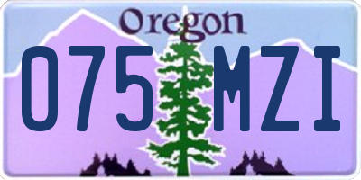 OR license plate 075MZI