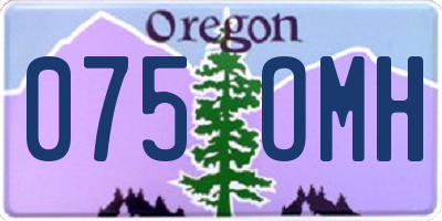 OR license plate 075OMH