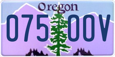 OR license plate 075OOV