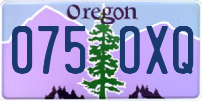OR license plate 075OXQ