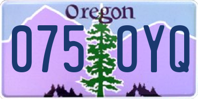 OR license plate 075OYQ