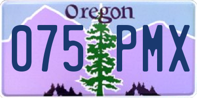 OR license plate 075PMX