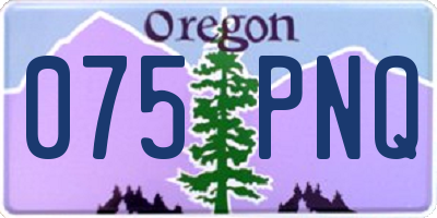 OR license plate 075PNQ