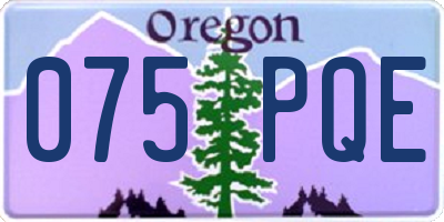 OR license plate 075PQE