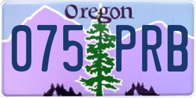 OR license plate 075PRB