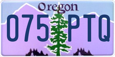 OR license plate 075PTQ