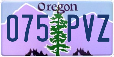 OR license plate 075PVZ