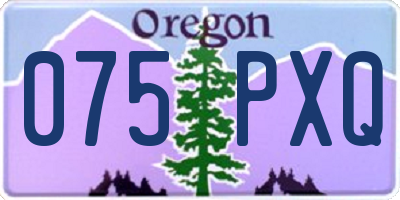 OR license plate 075PXQ