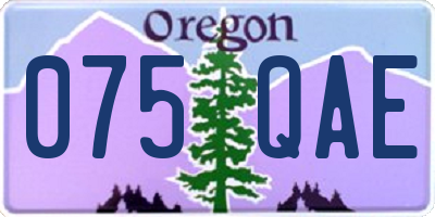 OR license plate 075QAE