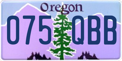 OR license plate 075QBB