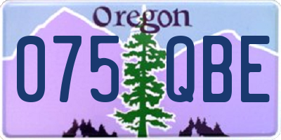 OR license plate 075QBE