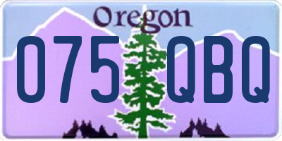 OR license plate 075QBQ