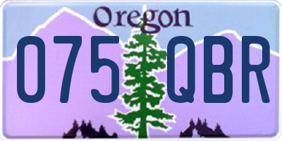 OR license plate 075QBR