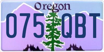 OR license plate 075QBT