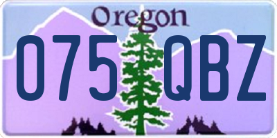 OR license plate 075QBZ