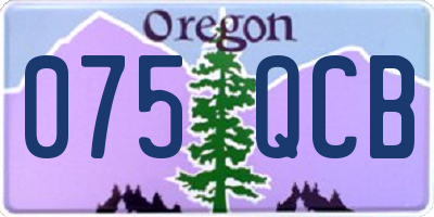 OR license plate 075QCB
