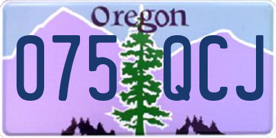OR license plate 075QCJ