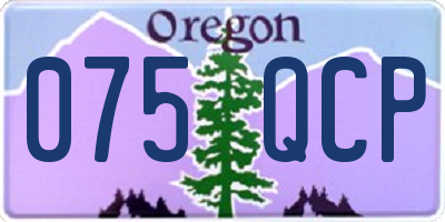 OR license plate 075QCP