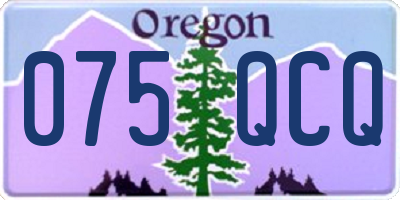OR license plate 075QCQ