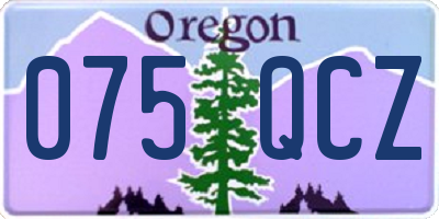 OR license plate 075QCZ