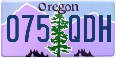 OR license plate 075QDH