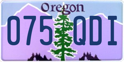 OR license plate 075QDI