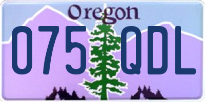 OR license plate 075QDL