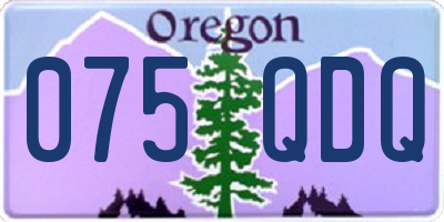 OR license plate 075QDQ