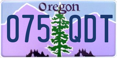 OR license plate 075QDT