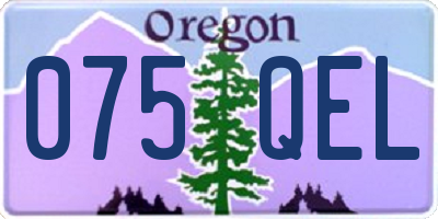OR license plate 075QEL