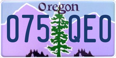 OR license plate 075QEO