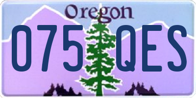 OR license plate 075QES