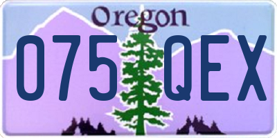 OR license plate 075QEX