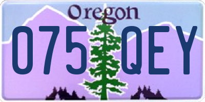 OR license plate 075QEY