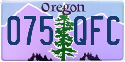 OR license plate 075QFC