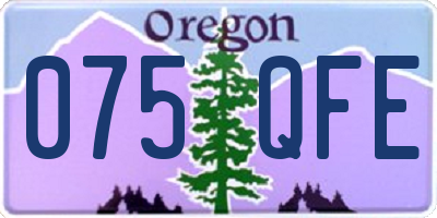 OR license plate 075QFE