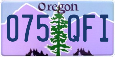 OR license plate 075QFI