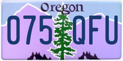 OR license plate 075QFU