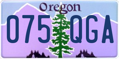 OR license plate 075QGA