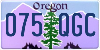 OR license plate 075QGC