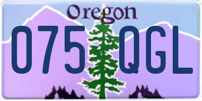 OR license plate 075QGL