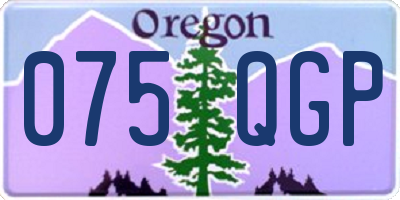 OR license plate 075QGP