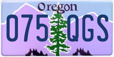 OR license plate 075QGS