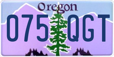 OR license plate 075QGT