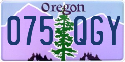 OR license plate 075QGY