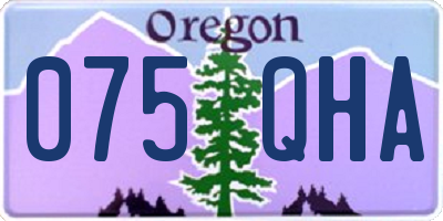 OR license plate 075QHA