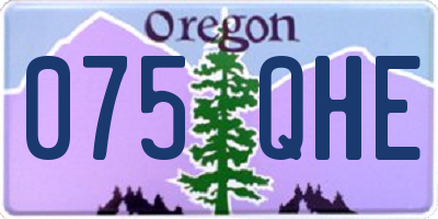 OR license plate 075QHE