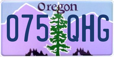 OR license plate 075QHG