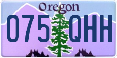 OR license plate 075QHH